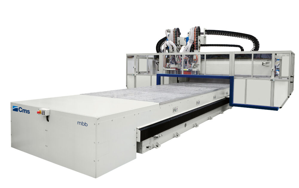 CMS MBB: Flexible CNC-Bearbeitung großer Platten und Profile mit bis zu fünf interpolierten Achsen